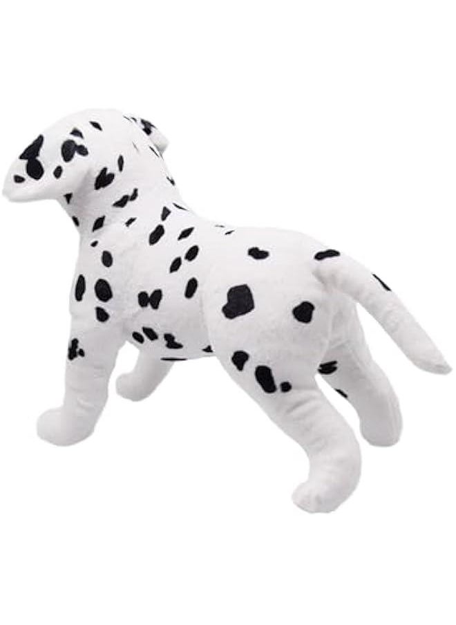 Lifelike Dalmatian Dog Stuffed Animal Simulated Plush Puppy Toy Super Realistic Black and White Dogs Act Like Real  Gifts for Kids Birthday Party Dog Collection 12 Inches (Dalmatian)