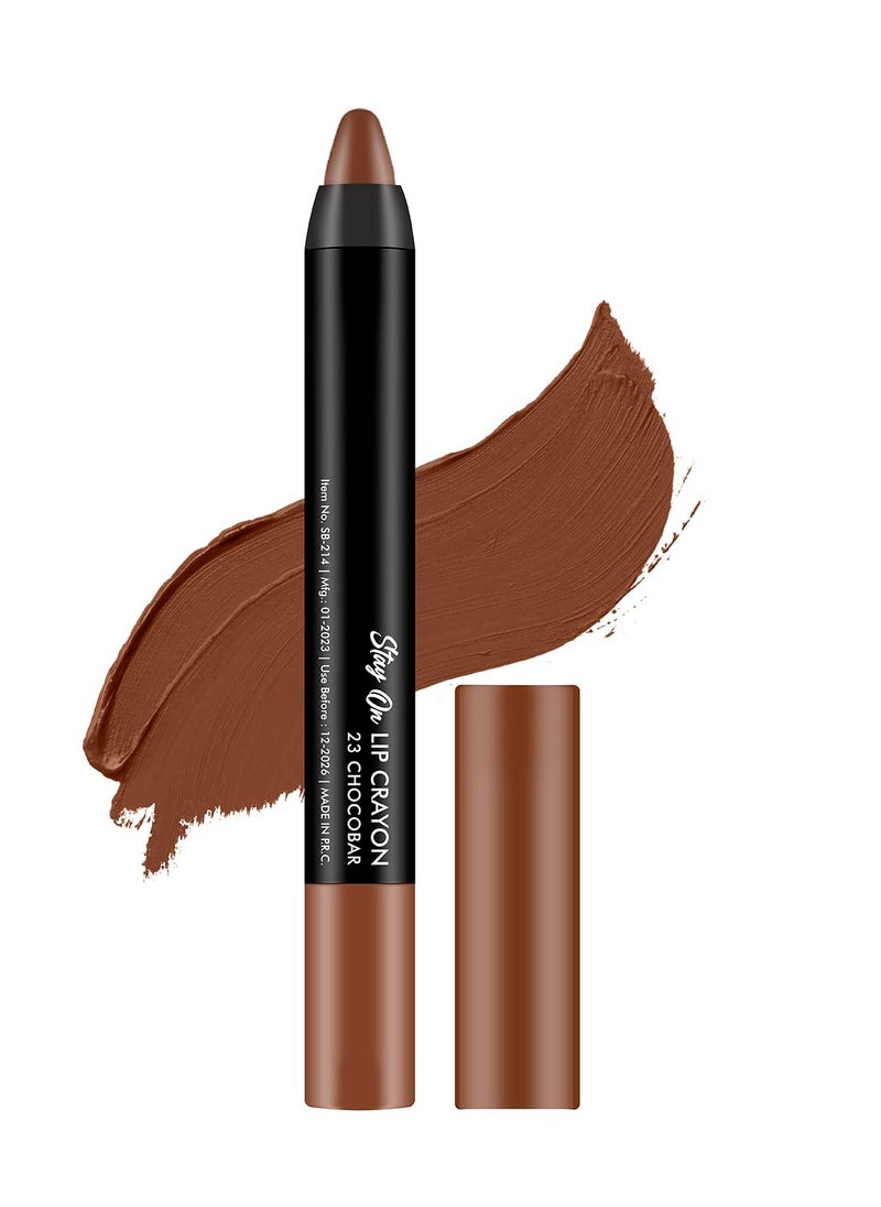 Swiss Beauty Matte Long Lasting Crayon Lipstick Chocobar 3.5G