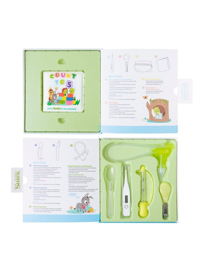Smart Care Shrek Healthy Ever After Baby Healthcare Kit, Baby Newborn Essentials, Newborn Gifts, Baby Gift Set, 7PC