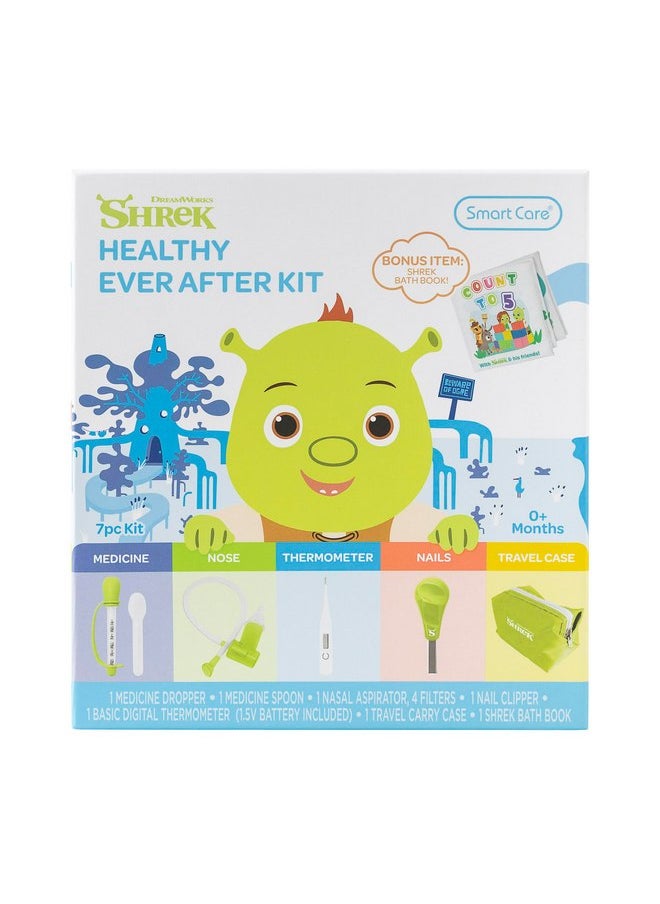 Smart Care Shrek Healthy Ever After Baby Healthcare Kit, Baby Newborn Essentials, Newborn Gifts, Baby Gift Set, 7PC