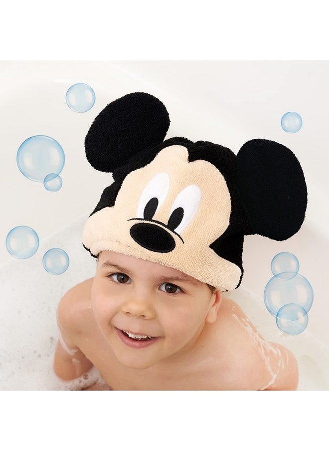 Ginsey Disney Mickey Mouse Children's Hair Drying Towel Cap, Black
