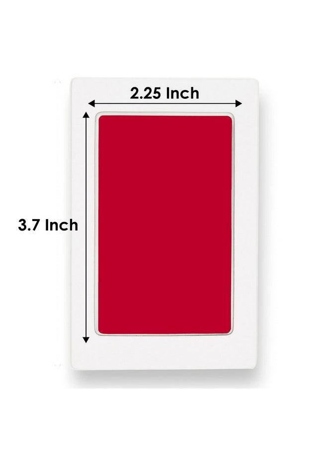 Clean Touch Ink Pad for Baby Handprints and Footprints - Inkless Infant Hand & Foot Stamp - Safe for Babies, Doesn’t Touch Skin - Perfect Family Memory or Gift - Red Print Kit by Tiny Gifts