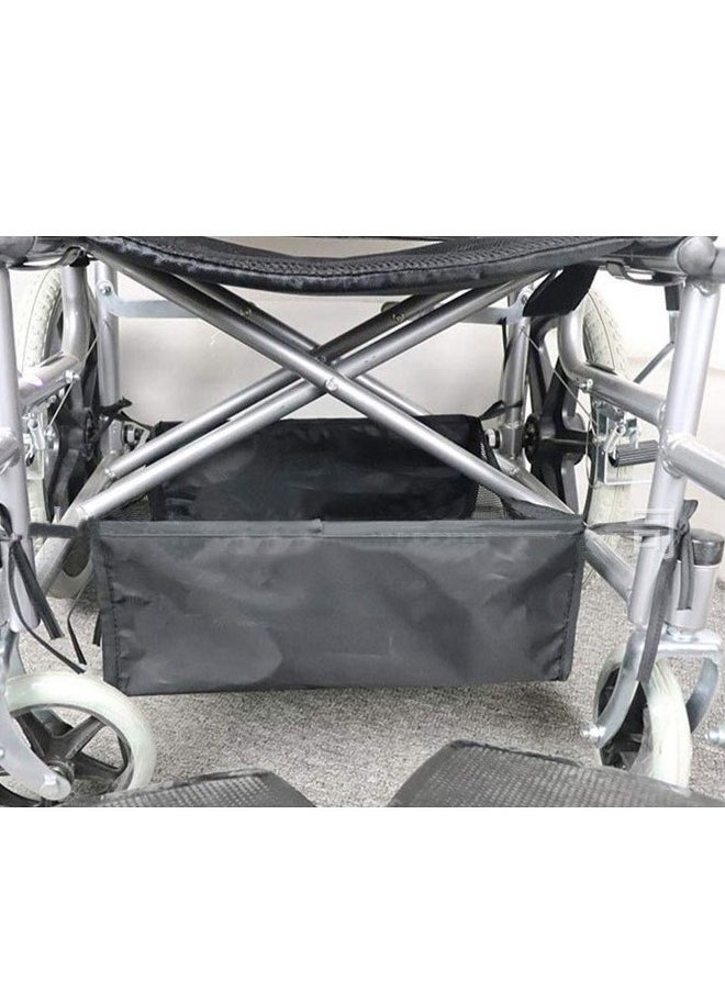 Wheelchair Under Seat Storage Bag, Rollator Walker Organizer Pouch Under Seat Medical Basket & Accessory Organizer Storage Books, Shopping and Essentials(Grey)