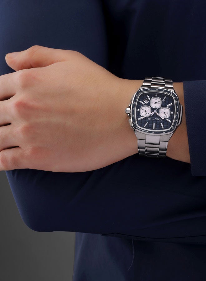 Men's Stainless Steel Navy Matt Dial Watch