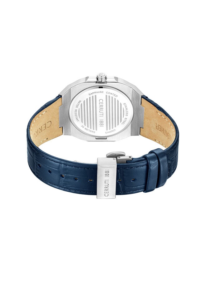 Men's Stainless Steel White Dial Watch