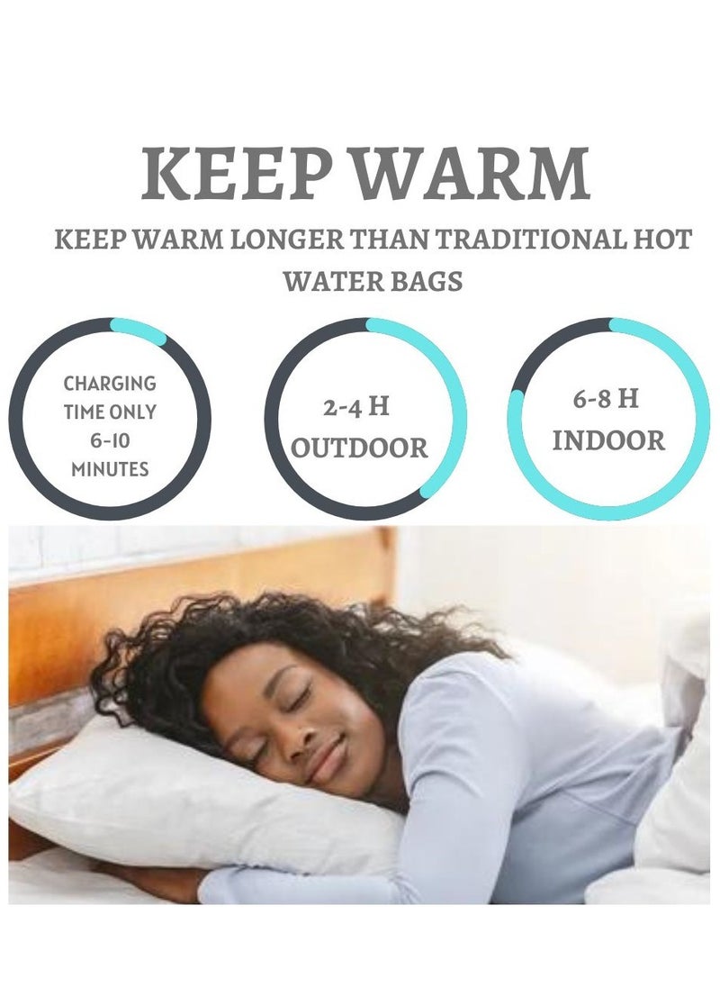 Electric Hot Water Bag for Pain Relief Heating Pad Hot Water Pillow for Neck Back Muscle Ache and Massage