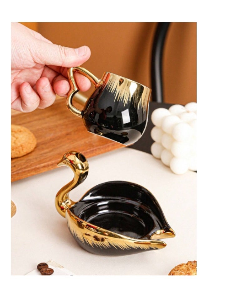 12 Pcs Turkish Coffee Cup Set Tea Cup Set Swan Coffee Cup Set