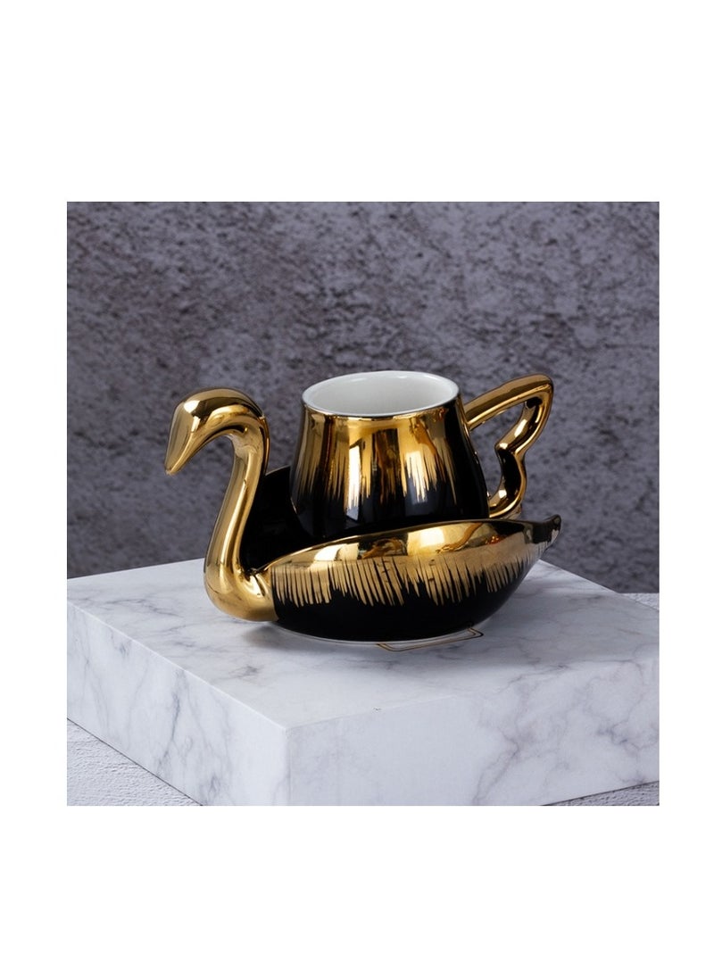 12 Pcs Turkish Coffee Cup Set Tea Cup Set Swan Coffee Cup Set