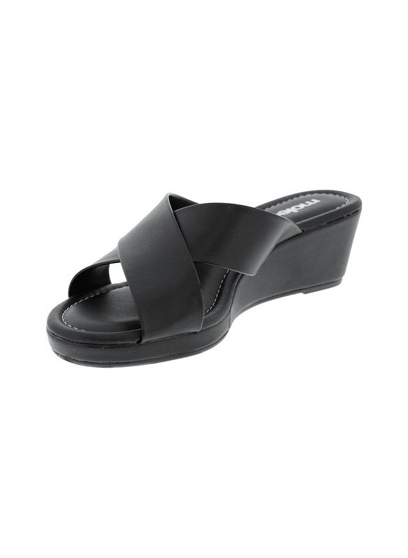 Moleca Ladies Wedge Sandals Black | Made In Brazil