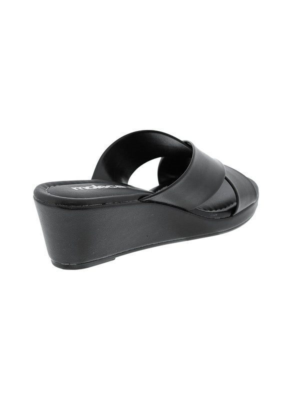 Moleca Ladies Wedge Sandals Black | Made In Brazil
