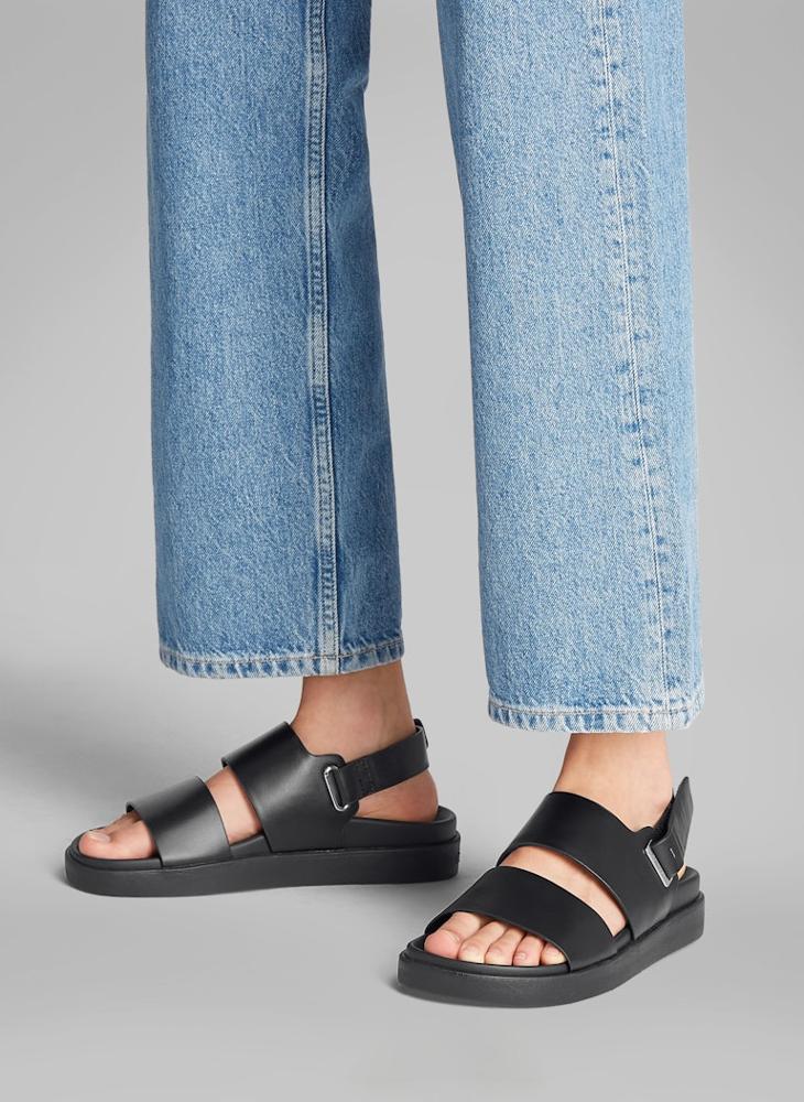 ADJUSTABLE LEATHER SANDALS