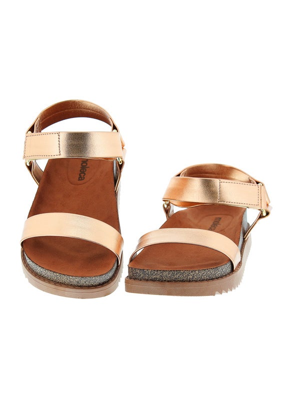 Moleca Ladies Sandals With Back Strap Rose Gold | Made In Brazil
