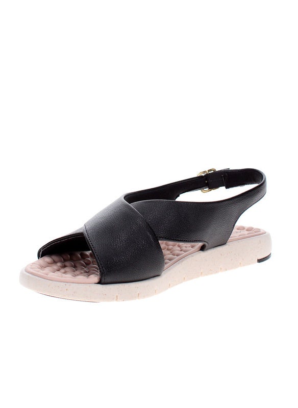 Modare Ladies Sandals With Back Strap Black | Made In Brazil