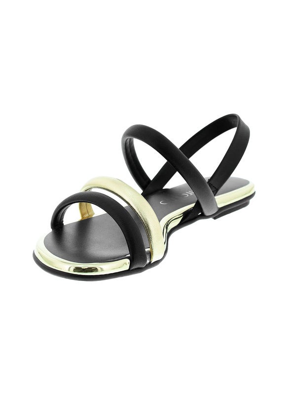 Beira Rio Ladies Sandals With Back Strap Black | Made In Brazil