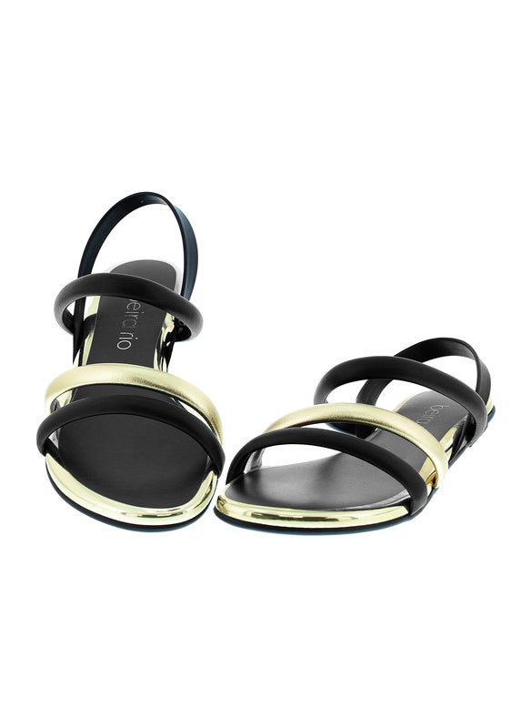 Beira Rio Ladies Sandals With Back Strap Black | Made In Brazil