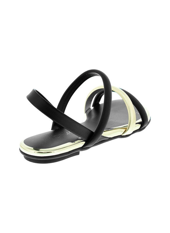 Beira Rio Ladies Sandals With Back Strap Black | Made In Brazil