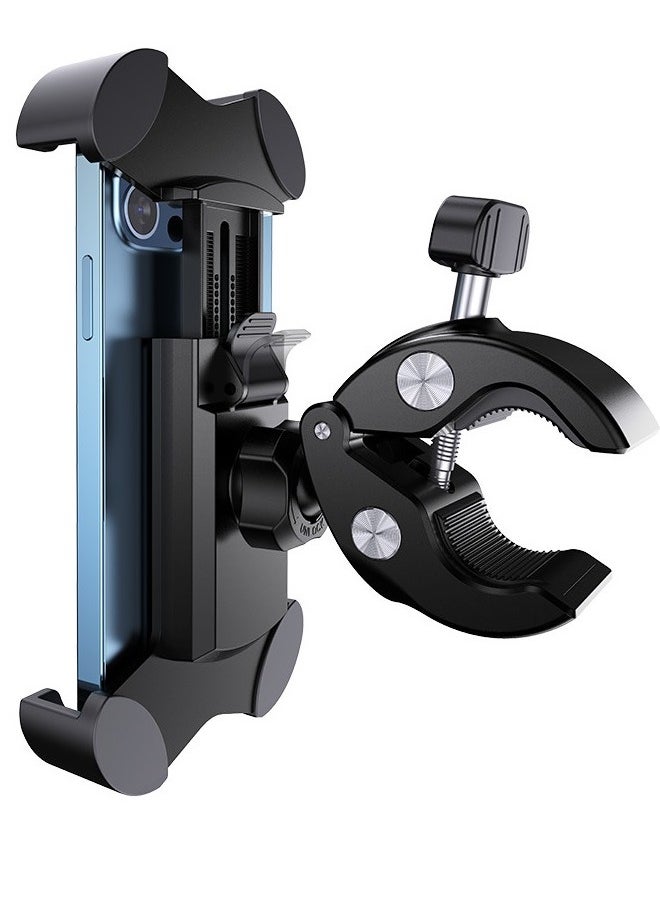 Bike Mobile Holder Motorcycle Bike Phone Mount 360 Rotatable for 4.5 - 7 Inch Phones Compatible Mobile Phone Stand for Bike/E-Bike/Motorcycle