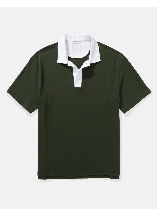 AE Contrast Collar Polo Shirt
