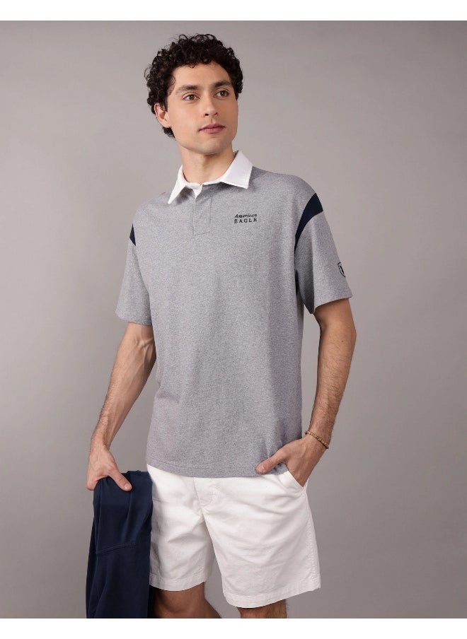 AE Contrast Sleeve Polo Shirt