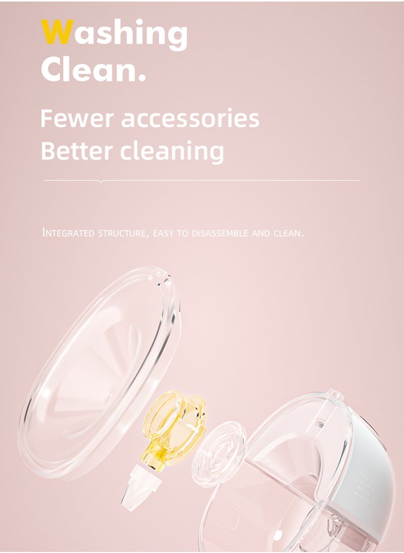 Hands Free Electric Wearable Breast Pump with LED Display 3 Mode and 9 Levels 27MM Flange