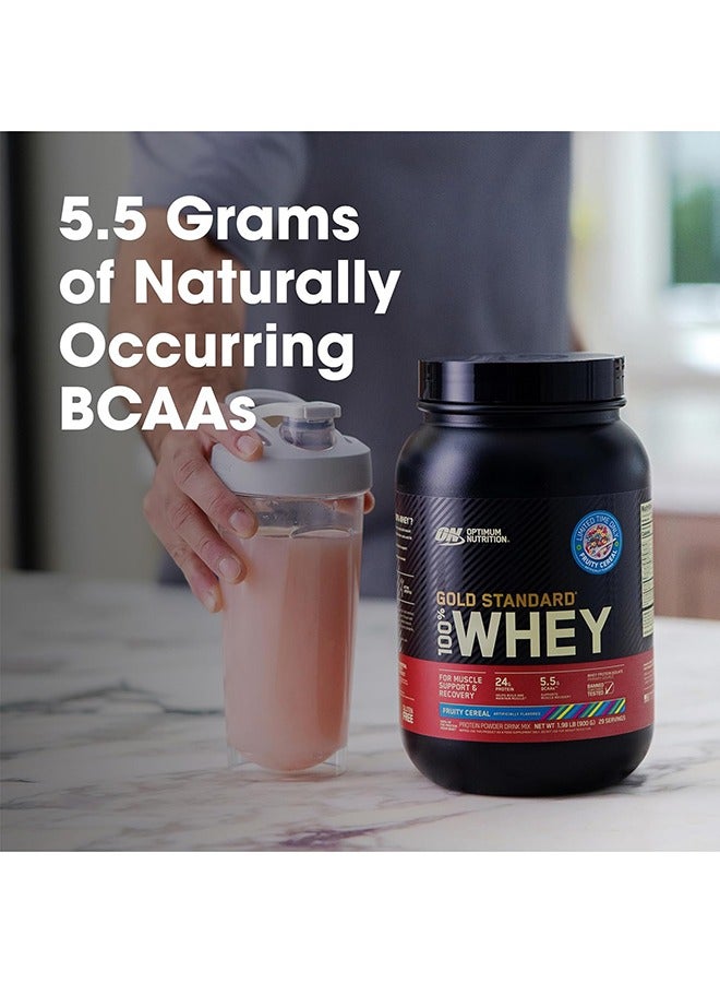 100% Whey Protein Powder Primary Source Isolate 24 Grams Protein Fruity Cereal 29 Servings 900 Grams