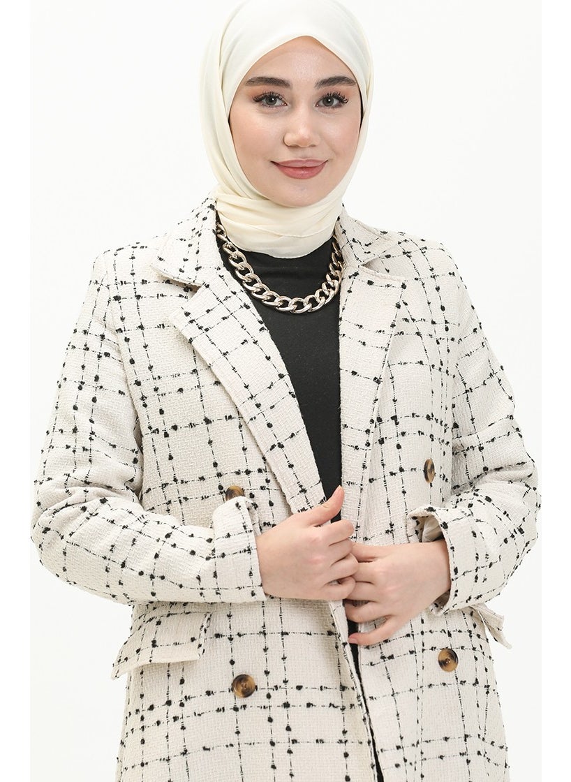 Tweed Coat 71209-02 Ecru