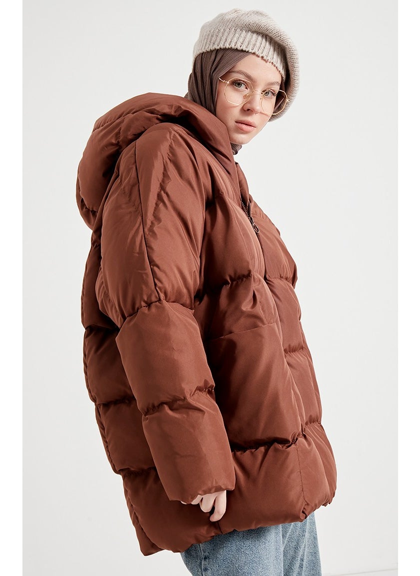 Oversize Filling Jacket 6054-03 Tan
