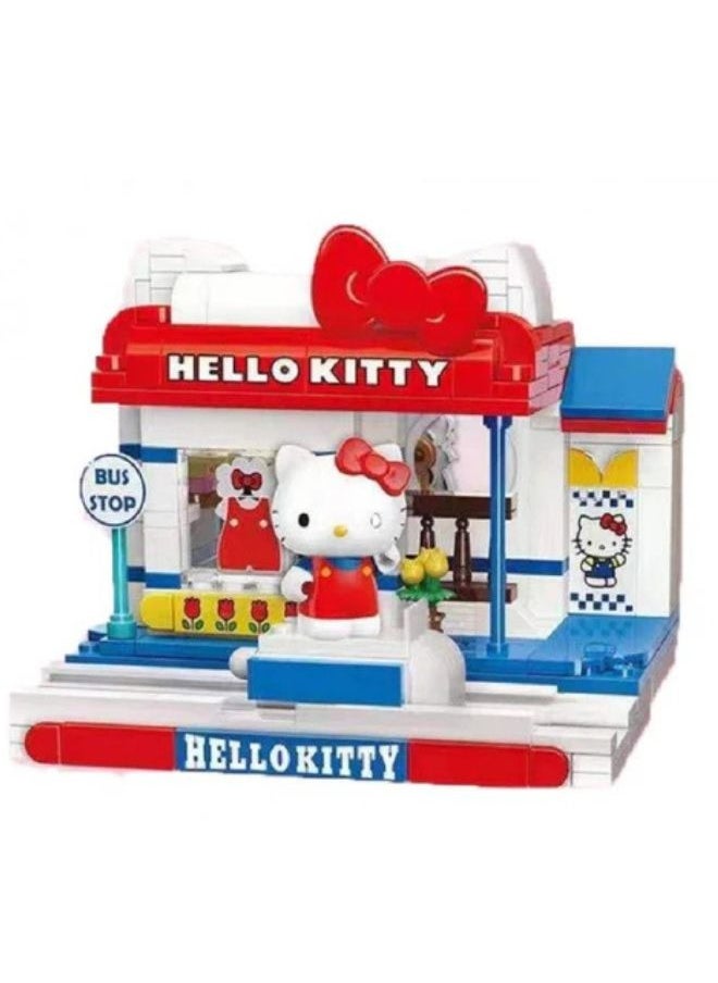 Keeppley Hello Kitty Bus Stop Building Blocks