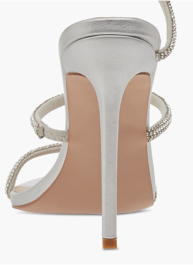 Women Embellished Gladiator Sandals with Stiletto Heels Ramadan Collection