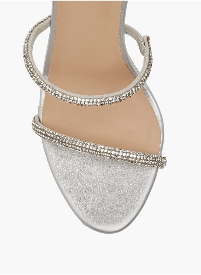 Women Embellished Gladiator Sandals with Stiletto Heels Ramadan Collection