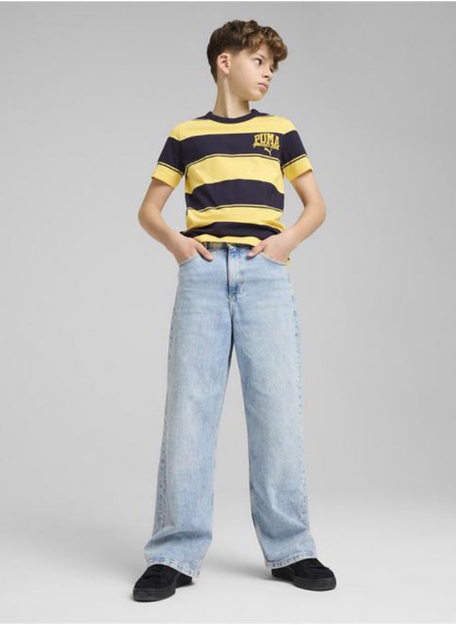 Youth All Over Printed Striped T-Shirt