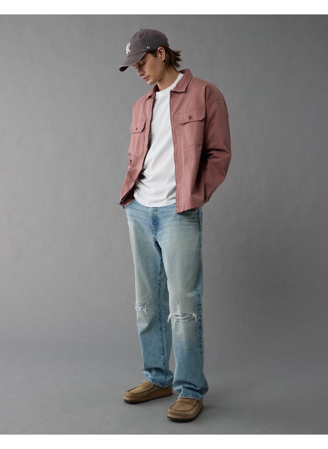 AE Herringbone Shirt Jacket