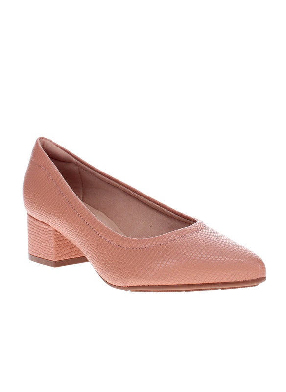 Modare Ladies Mid Heel Shoes Nude | Made In Brazil