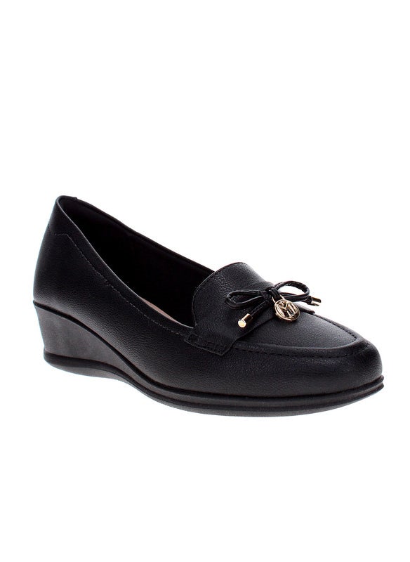 Modare Ladies Closed/Flat Shoes Black | Made In Brazil