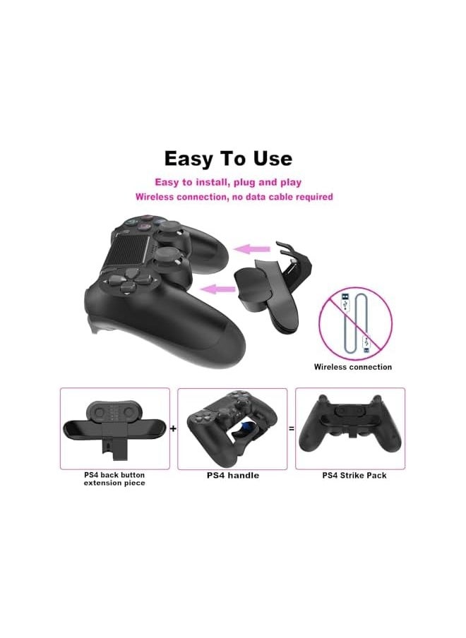Strike Pack for Wireless Back Button Controller, Controller Back Paddles  Gamepad, Turbo/Mapping/Memory Function//Audio Jack, Plug and Play(1 pcs)