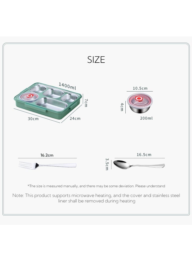 Stainless Steel Insulated Lunch Box with Meal Box Bag and Soup Bowl