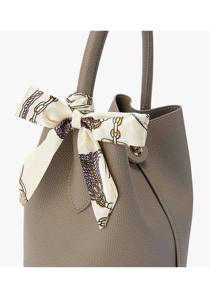 Stylish Bostanten Women's Fashionable Bucket Bag – Chic & Versatile Hand bag for Every Occasion / Brown