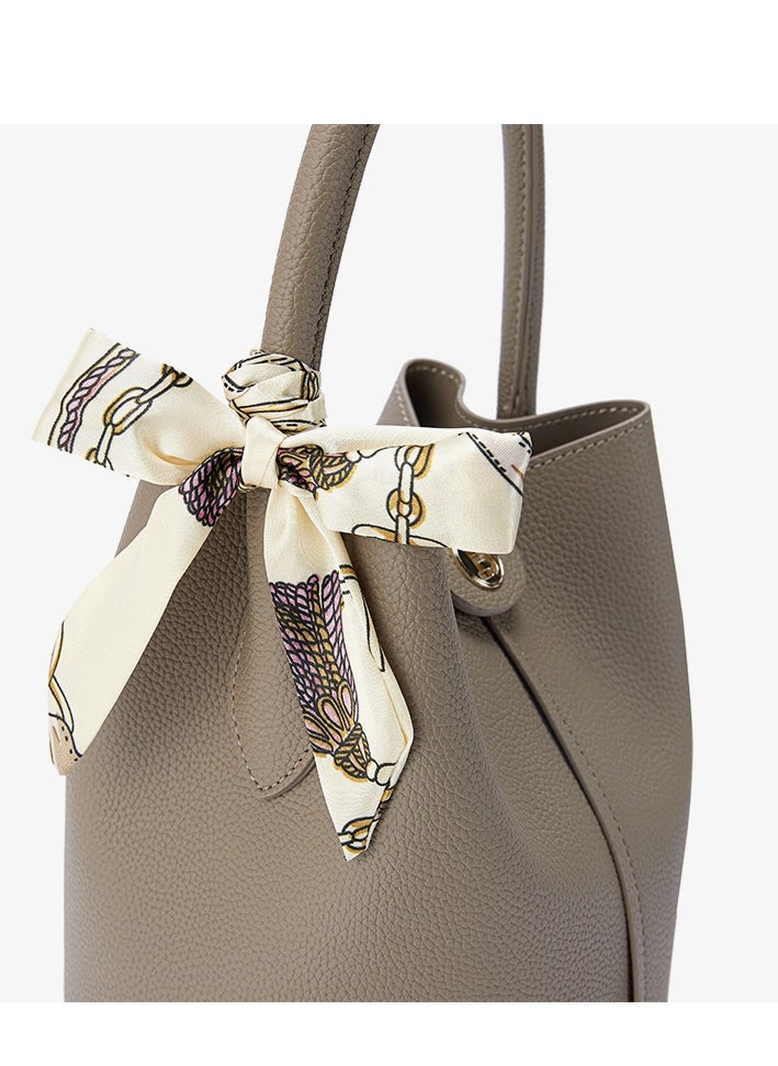 Stylish Bostanten Women's Fashionable Bucket Bag – Chic & Versatile Hand bag for Every Occasion / Brown