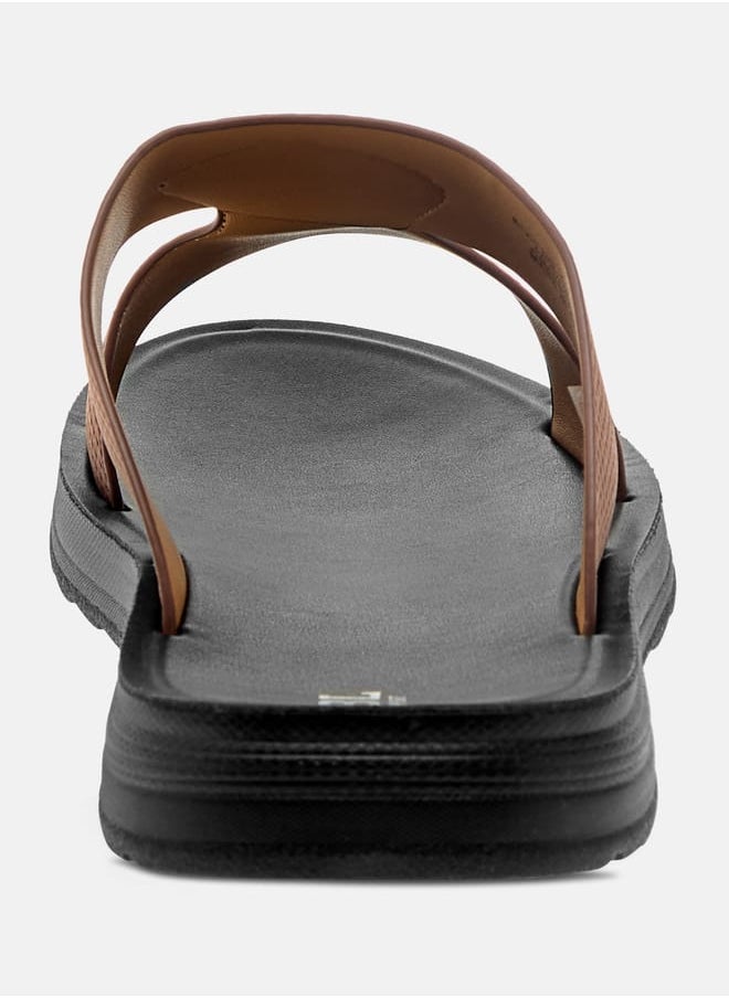 Men Textured Slip-On Arabic Sandals Ramadan Collection