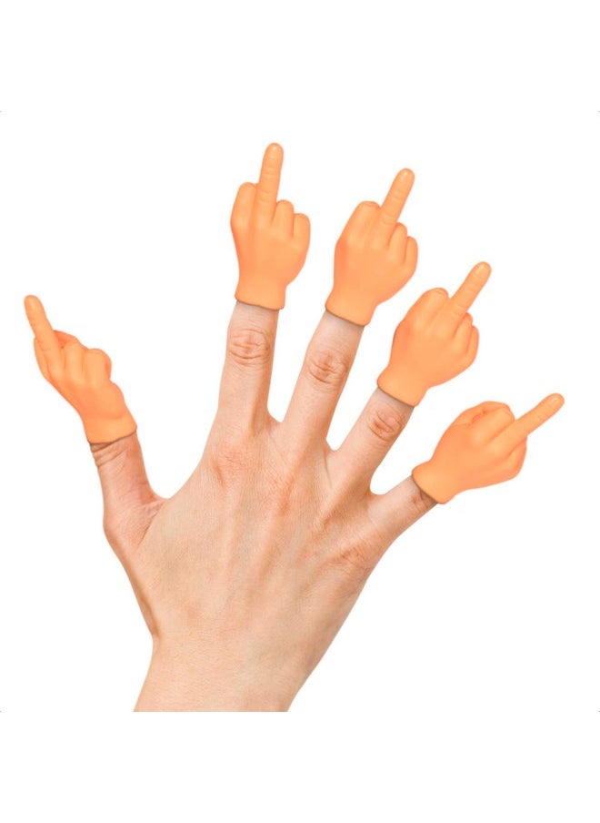 5Pcs Middle Finger Hands Tiny Hands For Fingers - Fake Hand Small Hands Fake Finger Hand Little Hands Mini Gifts Small Hands For Fingers - Hand Puppets For Adults