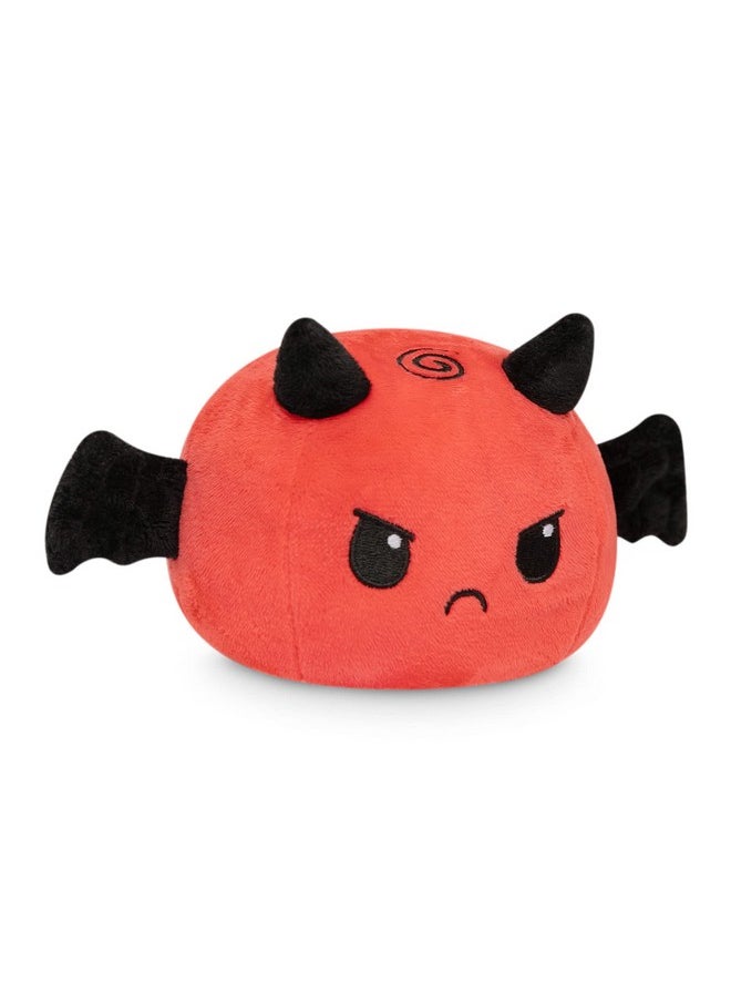| The Original Reversible Angel + Devil Plushie | Patented Design | White + Red | Show Your Mood Without Saying A Word! 3.5 Inch