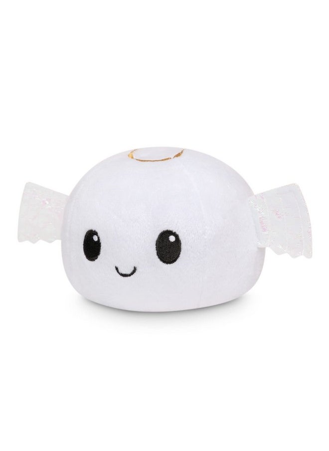 | The Original Reversible Angel + Devil Plushie | Patented Design | White + Red | Show Your Mood Without Saying A Word! 3.5 Inch