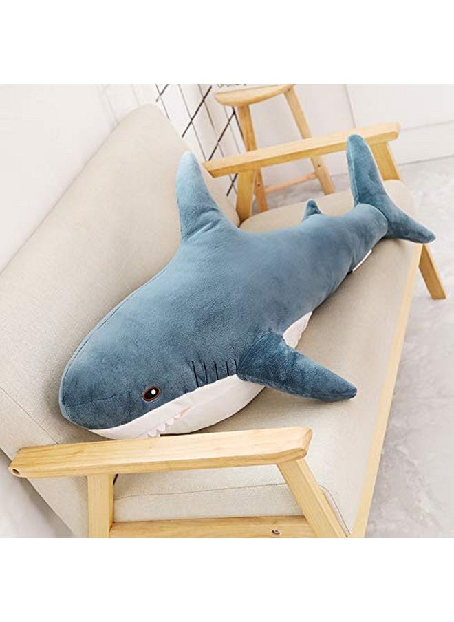 31Inch Giant Plush Shark Toy Pillow,3D Giant Shark Stuffed Animal,Soft Shark Cushion Pillow Shark Stuffed Toy Throw Pillow For Children’S Pillow Boys And Girls Room Decoration Bedtime Gift (80Cm)