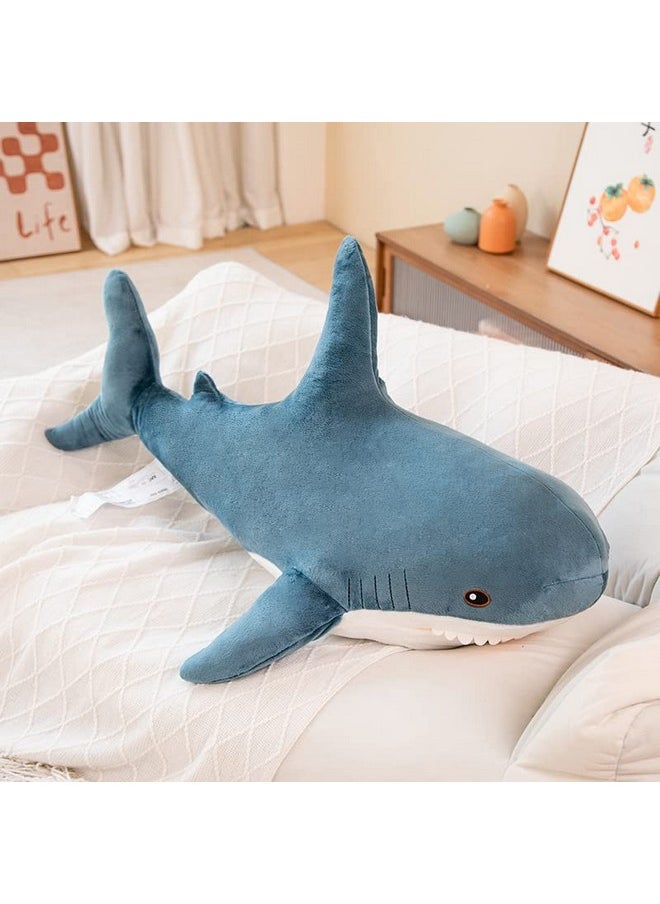 31Inch Giant Plush Shark Toy Pillow,3D Giant Shark Stuffed Animal,Soft Shark Cushion Pillow Shark Stuffed Toy Throw Pillow For Children’S Pillow Boys And Girls Room Decoration Bedtime Gift (80Cm)