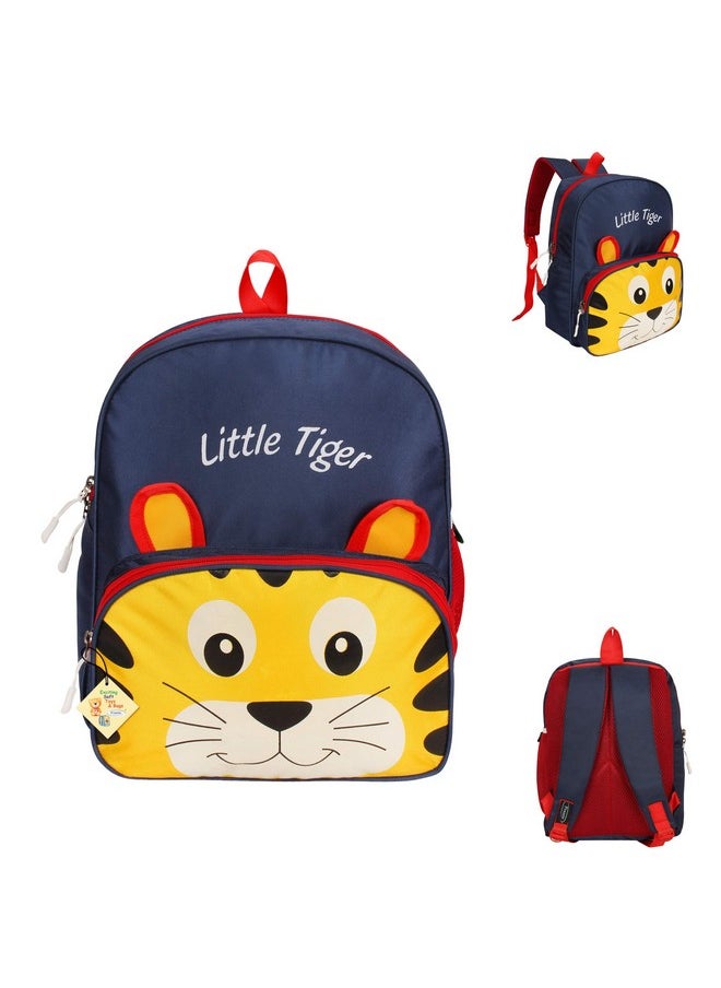 Frantic Kids Soft Animal Cartoon Travelling School Bag Soft Plush Standard Backpack Boys Girls Baby For 2 To 5 Years Baby/Boys/Girls Nursery, Preschool, Picnic(Publuelittletiger) Standard, 10 Liter