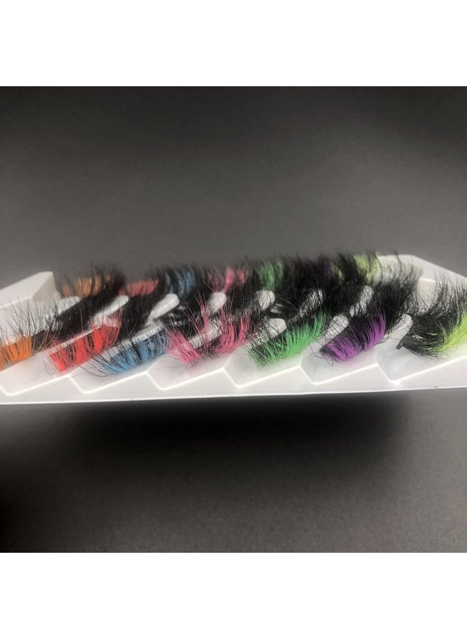 25Mm Colored Mink Lashes Pack, 7 Pairs Mix Color Drametic Long 25Mm Real Mink Eyelashes With Color On End, Fluffy Mink Colored Eyelashes, Colorful Lashes With Orange/Red/Pink/Blue/Green/Purple