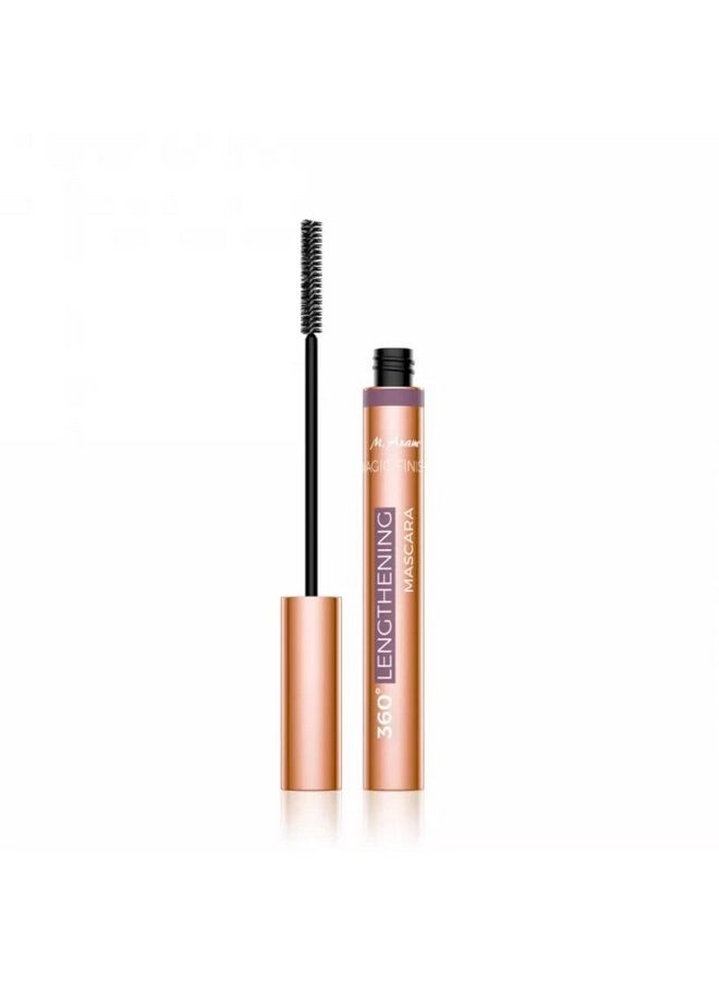 M. Asam Magic Finish 360° Lengthening Mascara Deep Black - Mascara With Extra Narrow Brush, Captures Even The Finest Hairs, Eye Make-Up With Lengthening Effect, Definition & Curl, 0.23 Fl Oz