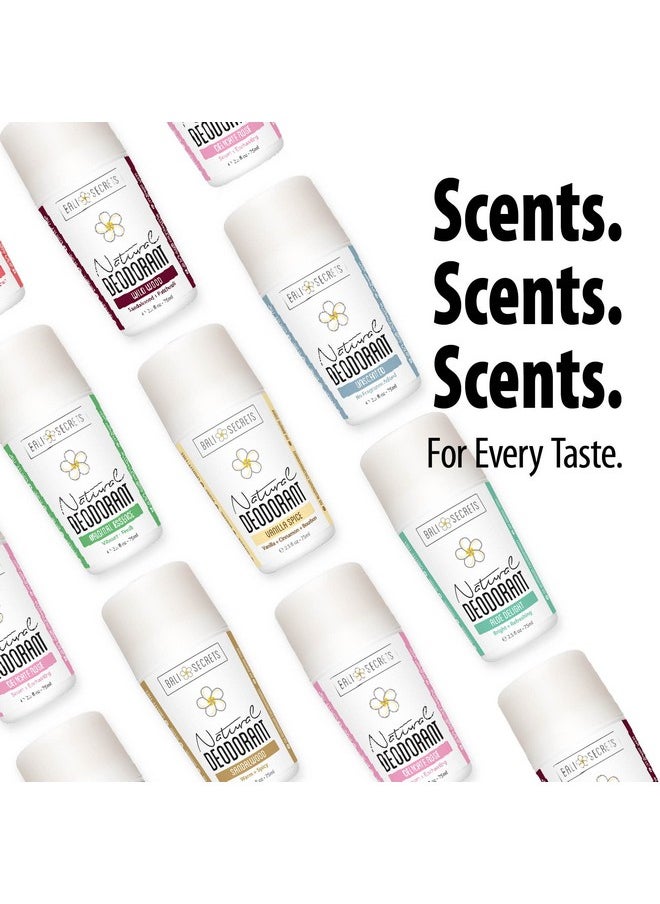 BALI SECRETS All Natural Deodorant for Women & Men. Organic & Vegan. Pure Ingredients. All Day Protection. 2.5 fl oz [Scent: Original Essence]