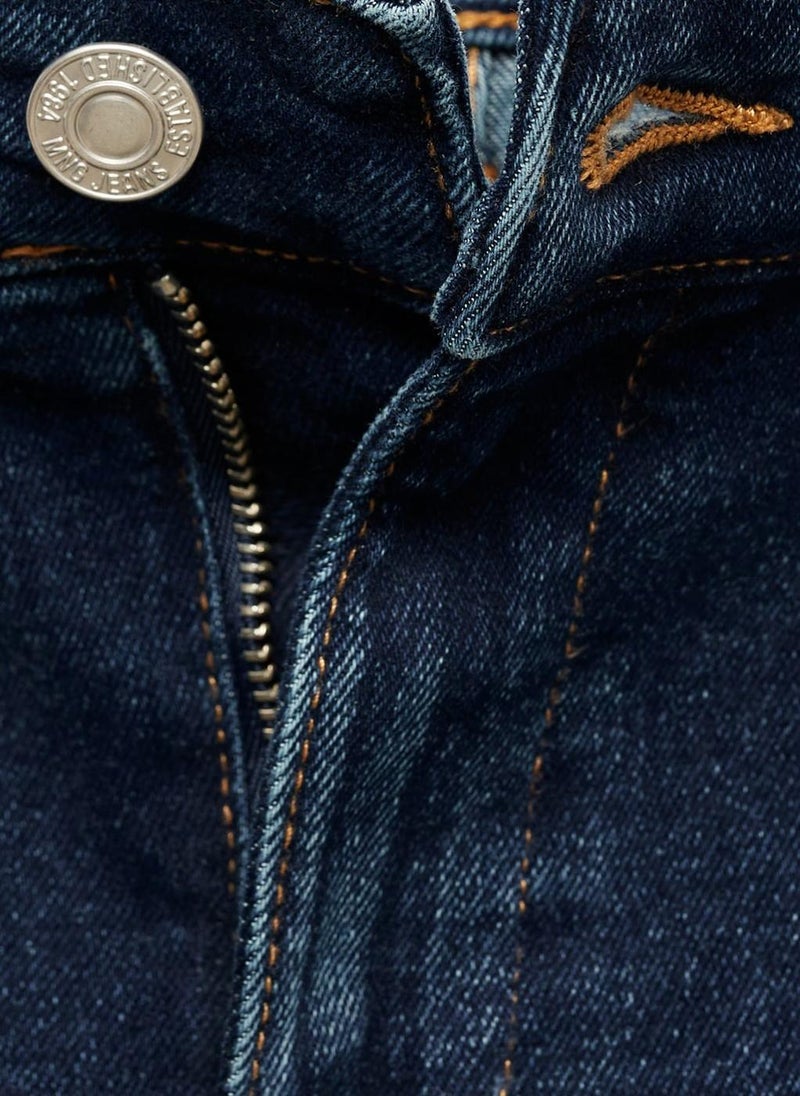 Casual Flared Cropped Jeans With Pockets