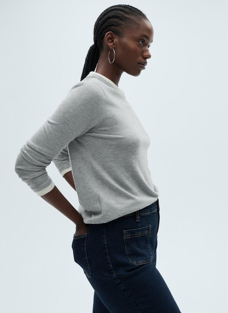 Casual Flared Cropped Jeans With Pockets